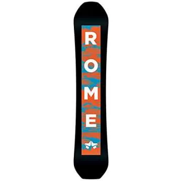 Rome Snowboards National Snowboard Black 157 W Performance for Adventurers