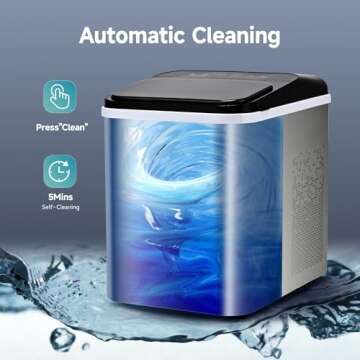 EUHOMY Nugget Ice Maker - Fast, Portable & Self-Cleaning