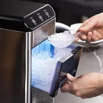WIE Nugget Ice Maker - Effortless Pellet Ice Production & Self-Cleaning, Perfect for Parties!