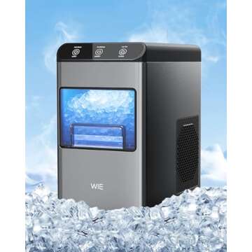 WIE Nugget Ice Maker Produces 37 lbs Daily for Any Occasion
