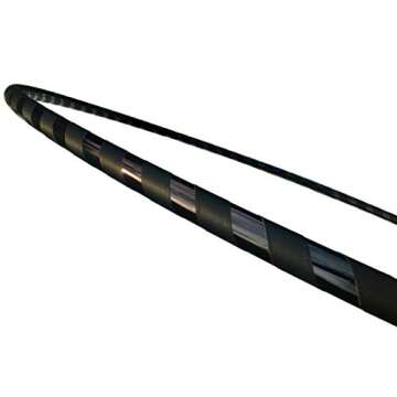 40" Black Beginner Exercise Hula Hoop for Fitness and Fun | Made for Adults | Weighs 1 Pound