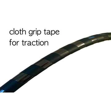 40" Black Beginner Exercise Hula Hoop for Fitness and Fun | Made for Adults | Weighs 1 Pound