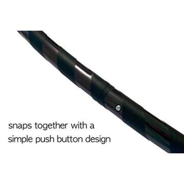40" Black Beginner Exercise Hula Hoop for Fitness and Fun | Made for Adults | Weighs 1 Pound