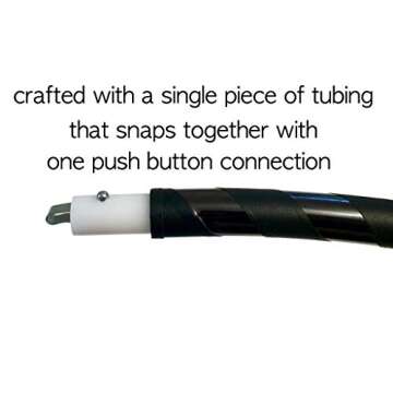 40" Black Beginner Exercise Hula Hoop for Fitness and Fun | Made for Adults | Weighs 1 Pound