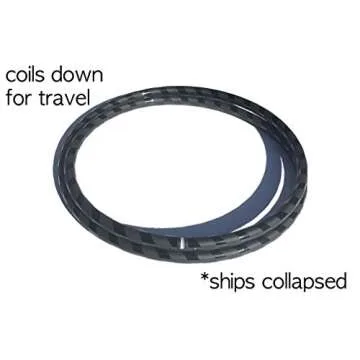 40" Black Beginner Exercise Hula Hoop for Fitness and Fun | Made for Adults | Weighs 1 Pound