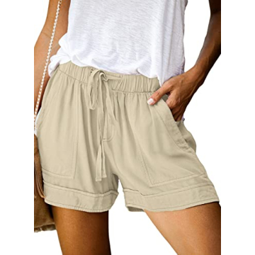 Dokotoo Women's Comfy Summer Shorts with Pockets