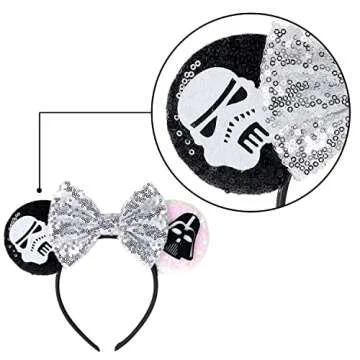 Sawowkuya Mouse Ears Headbands for Women Girls Kids