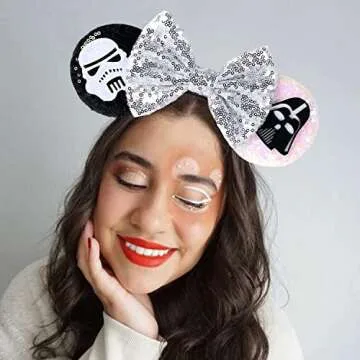 Sawowkuya Mouse Ears Headbands for Women Girls Kids