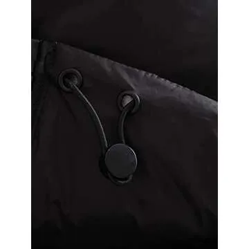 AIWUFLY Women's Winter Crop Vest Lightweight Sleeveless Zip Up Stand Collar Puffer Down Vest Black Large