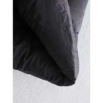 AIWUFLY Women's Winter Crop Vest Lightweight Sleeveless Zip Up Stand Collar Puffer Down Vest Black Large