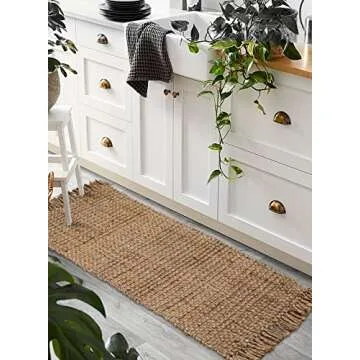 Hand Woven Jute Runner Rug for Stylish Home Decor