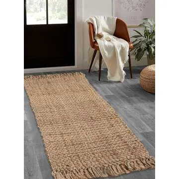 Hand Woven Jute Runner Rug for Stylish Home Decor