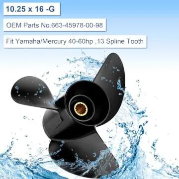 FYMP 10.25 Stainless Steel Propeller for Yamaha Engines