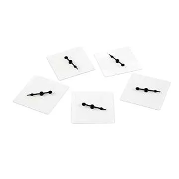 hand2mind Square Transparent Spinner, Probability Spinner Wheel, Dry Erase Clear Spinners, Plastic Spinners for Classroom, Arrow Game Spinner, Math Classroom Supplies, Math Manipulatives (Set of 5)
