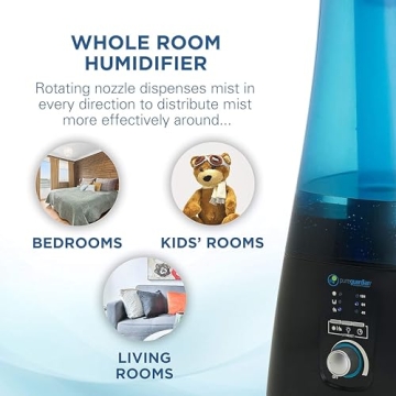 PureGuardian Ultrasonic Humidifier with UV-C and Aromatherapy