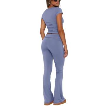 REORIA Women's 2 Piece Lounge Sets for Casual Summer Style