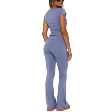 REORIA Women's 2 Piece Lounge Sets for Casual Summer Style