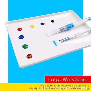 MEEDEN Extra-Large White Ceramic Palette for Artists