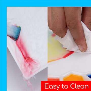 MEEDEN Extra-Large White Ceramic Palette for Artists