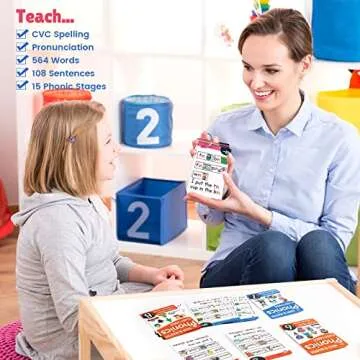 Phonics Flash Cards, 67 Pcs Sight Words Flash Cards Kindergarten, Phonics Games for Kids Age 4-8, Learn to Read in 15 Phonic Stages, Educational Learning Activities for PreK 1st 2nd 3rd Grade