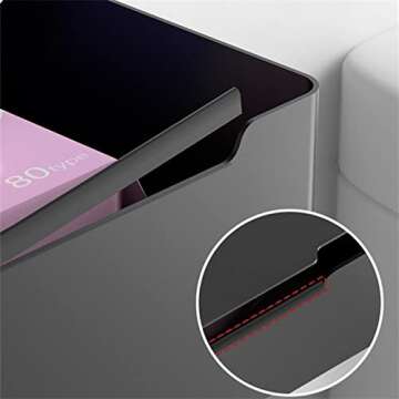 Toilet Paper Holder with Shelf, SUS304 Stainless Steel Wall Mounted/Adhesive Toilet Paper Storage, Bathroom Tissue Toilet Paper Roll Holder Wipes Dispenser Organizer (Matte Black, Large)