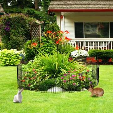 Rustproof Decorative Garden Fence for Pets and Gardens