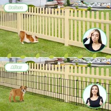 Rustproof Decorative Garden Fence for Pets and Gardens