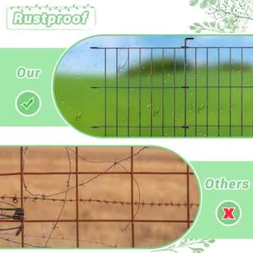 Rustproof Decorative Garden Fence for Pets and Gardens