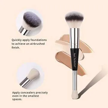 Real Perfection 3 pcs Makeup Brush Set for All Your Needs