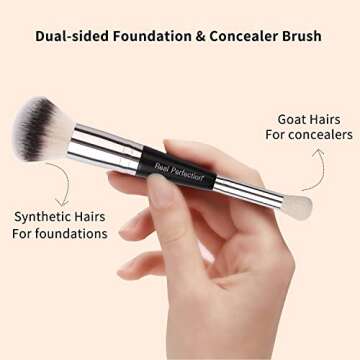 Real Perfection 3 pcs Makeup Brush Set for All Your Needs