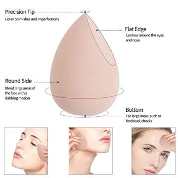 Real Perfection 3 pcs Makeup Brush Set for All Your Needs