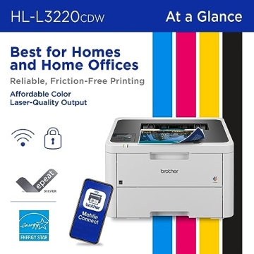Brother HL-L3220CDW Wireless Color Laser Printer Fast Printing