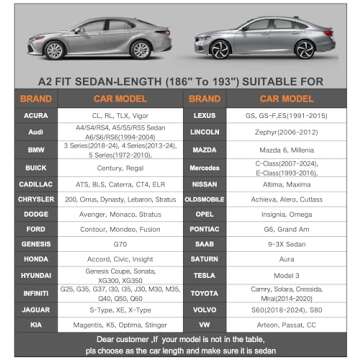 Kayme 6 Layers Car Cover Waterproof All Weather for Automobiles, Outdoor Full Cover Rain Sun UV Protection with Zipper Cotton, Size A2 3XL Universal Fit for Sedan (186-193 inch)