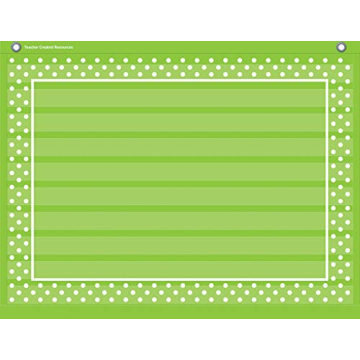 Lime Polka Dots Mini Pocket Chart for Classroom Use