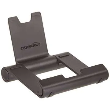 Amazon Basics Multi-Angle Portable Stand for iPad Tablet, E-reader and Phone - Black