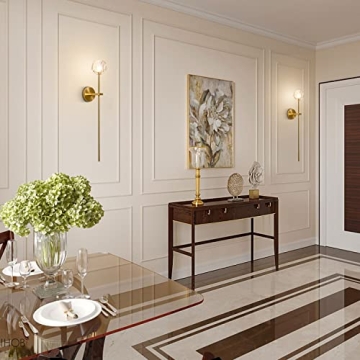 Stylish BOKT Gold Crystal Wall Sconce Set for Home Decor