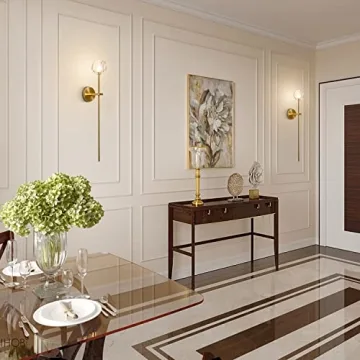 Stylish BOKT Gold Crystal Wall Sconce Set for Home Decor