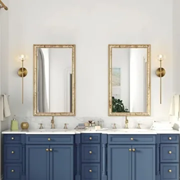 Stylish BOKT Gold Crystal Wall Sconce Set for Home Decor