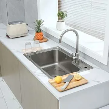 MicoYang Silicone Bathroom Soap Dishes with Drain Spout-Bathroom and Kitchen Sink Organizer,Sponge Holder,Dish Soap Tray,Perfect for Dispenser,Scrubber,Bottle,Cup on Sink or Counter-Tapioca 9.6"×5.3"