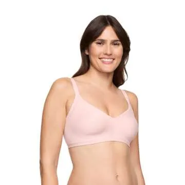 Warner's Womens Easy Does It® Underarm-smoothing With Seamless Stretch Wireless Lightly Lined Comfo...