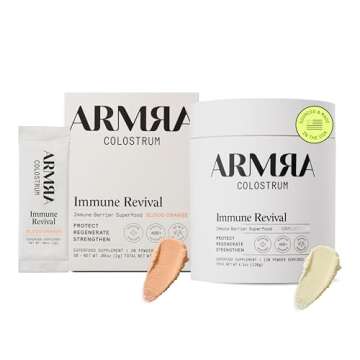 ARMRA Colostrum™ Premium Powder, Grass Fed, Gut Health Bloating Immunity Skin & Hair, Contains 400...