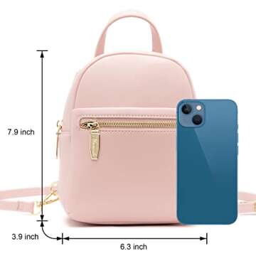 Mini Backpack Purse for Girls Teenager Cute Leather Backpack Women Small Shoulder Bag Handbags