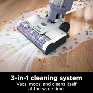Shark HydroVac Cordless Pro 3-in-1 Vacuum, Mop and Self-Cleaning System, Lightweight, Antimicrobial ...