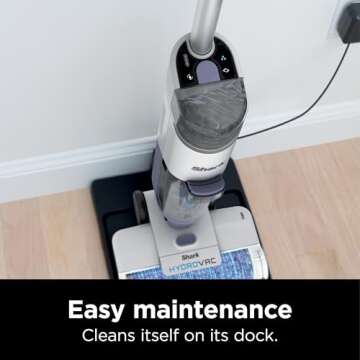 Shark HydroVac Cordless Pro 3-in-1 Vacuum, Mop and Self-Cleaning System, Lightweight, Antimicrobial Brushroll, 12oz Odor Neutralizing Concentrate for Hard Floors and Area Rugs, Polar White, WD200