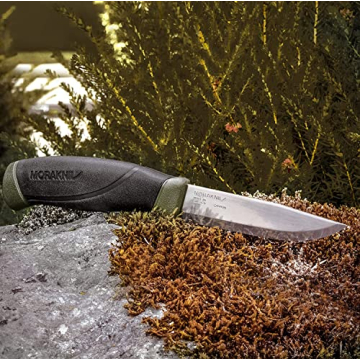 Morakniv Companion Carbon Steel Knife with Sheath, Lightweight