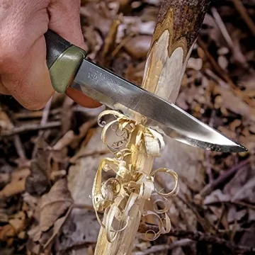 Morakniv Companion Carbon Steel Knife with Sheath, Lightweight