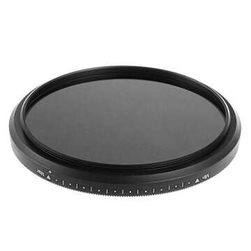 FOTGA Slim Fader Variable ND Filter Adjustable ND2 to ND400 49mm Neutral Density,Suitable for Canon EF 50mm f/1.8 STM Lens Sony FE 50mm F1.8