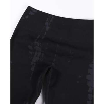 AUROLA Serpent Seamless Scrunch Workout Leggings for Women,Tummy Control Squat Proof Thick Pants,Black,S