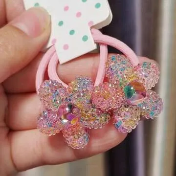 6 Pairs Toddler Hair Ties for Girls,Colorful Cartoon Ponytail Holders Hair Elastics,Soft Hair Ties No Damage Hair Bands,Cute Hair Ties Hair Accessories for Girls Infants Toddlers Kids Teens