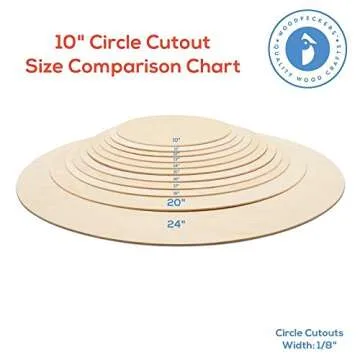 Quality 10 Inch Wood Circles for All Your Crafts